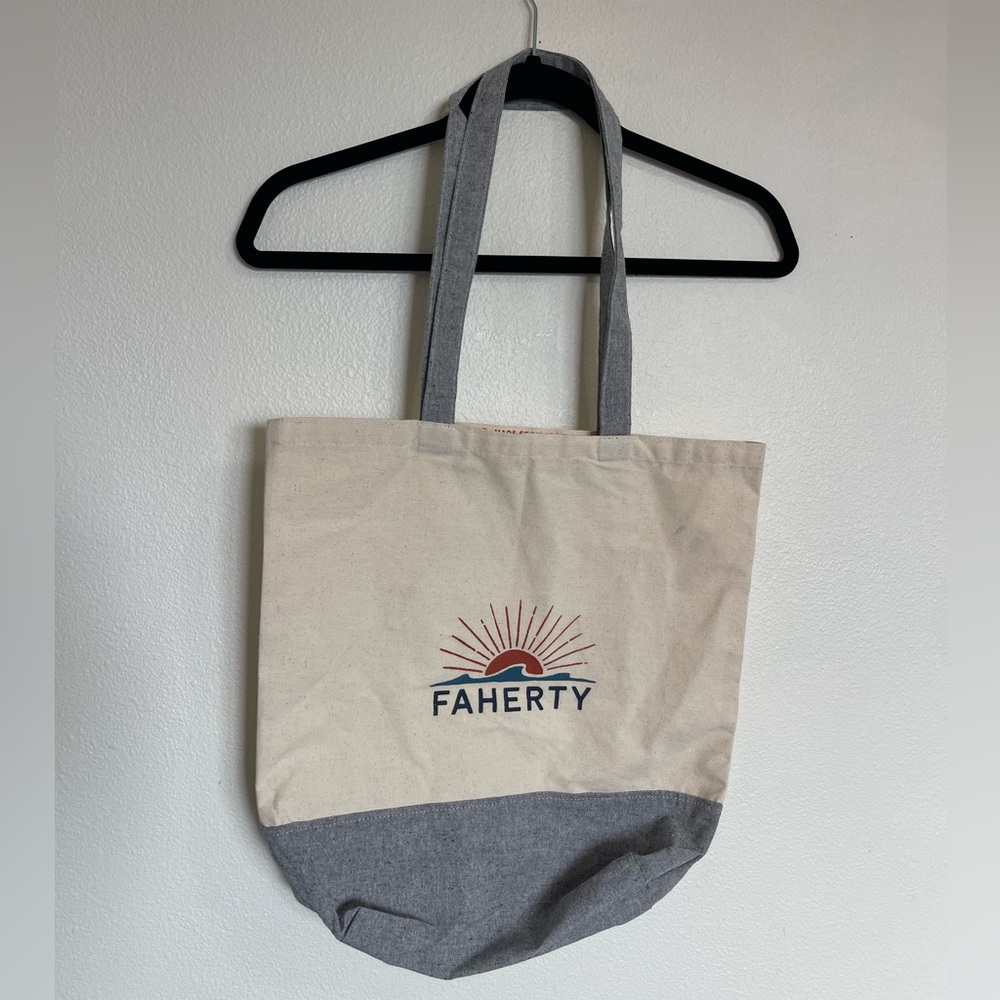 Faherty Canvas Logo Tote